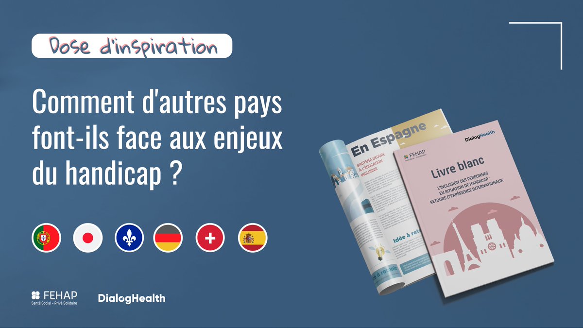 📖Livre blanc | L’inclusion des personnes en situation de handicap : retours d’expérience internationaux
<a href="/Dialog_Health/">Dialog-Health</a> 

A consulter ici ; tinyurl.com/mr45vhyj