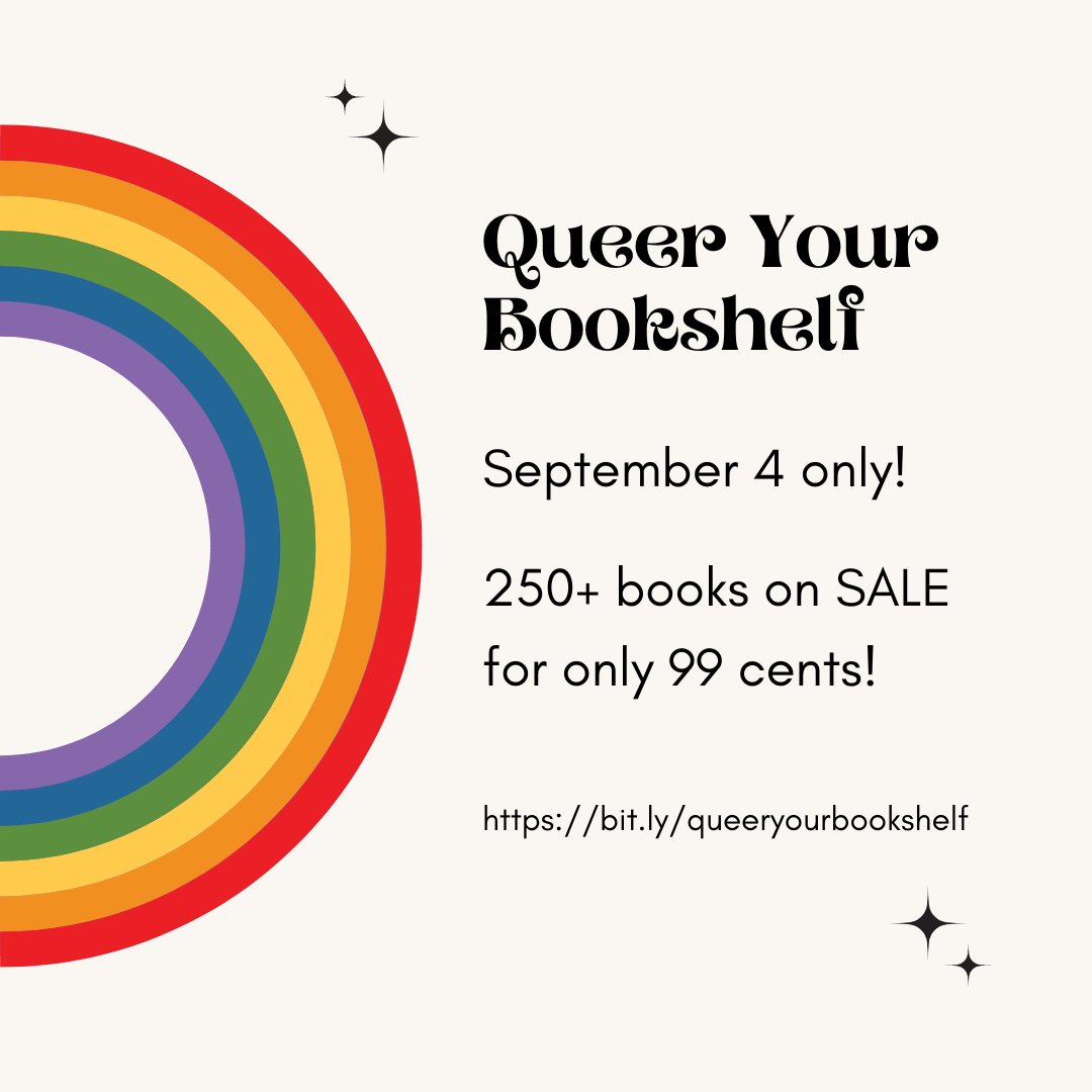 260 queer books on sale for 99c, TODAY ONLY!! Please RT, there are some incredible books in here y'all! 

hudsonlin.com/queeryourbooks…