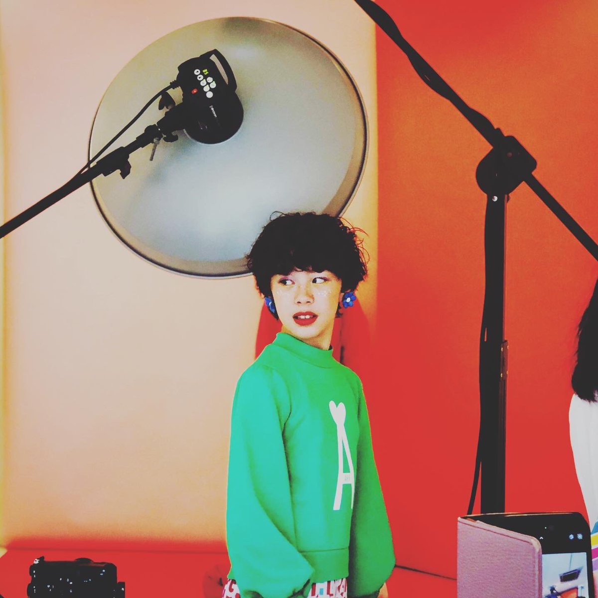 kimsonsengnim's tweet image. 昨日はモデル加部愛里桜でした。
いつもと違う顔^ ^

#加部愛里桜 #キッズモデル