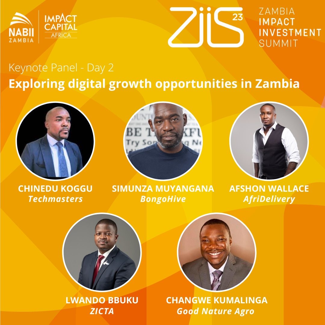 prosperozm's tweet photo. Digital growth is a hot topic - and one we will be covering at the upcoming #ZIIS23.

Panelists will explore not only digital growth but the opportunities for it in Zambia, and strengthening African entrepreneurs' position in the 4IR.

#impinv #investinzambia https://t.co/MdDgPyvvMA