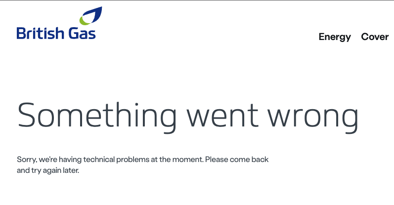killer1357's tweet photo. @BritishGas @BritishGasHelp Your website has never worked and so I have no way to track when the engineer is coming https://t.co/enIxsRdgEA