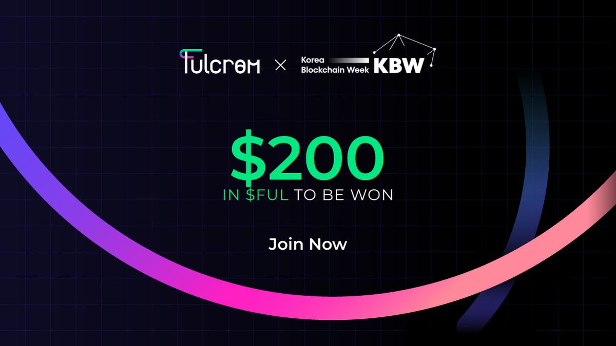 FulcromFinance's tweet photo. 🇰🇷 Fulcrom x @kbwofficial USD200 $FUL Giveaway

We're thrilled to announce that thanks to the support of the @cronosapp team, we will be presented at the #Cronos booth of Korea Blockchain Week 2023 🔥

Join our giveaway and help us spread the word 👇
https://t.co/xrr8VvcDFe https://t.co/8BmF4uMvMw