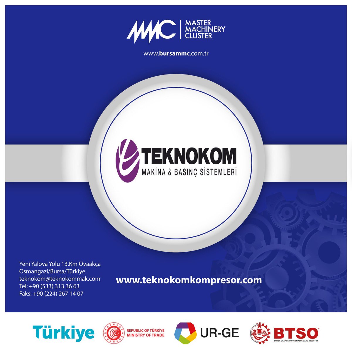 Bursa’da makine sektöründe faaliyet gösteren Teknokom, Bursa MMC'nin sağladığı avantajlarla ihracat kapasitesini güçlendirerek global pazar çeşitliliğini artırıyor.

#bursaMMC #makina #makinacluster