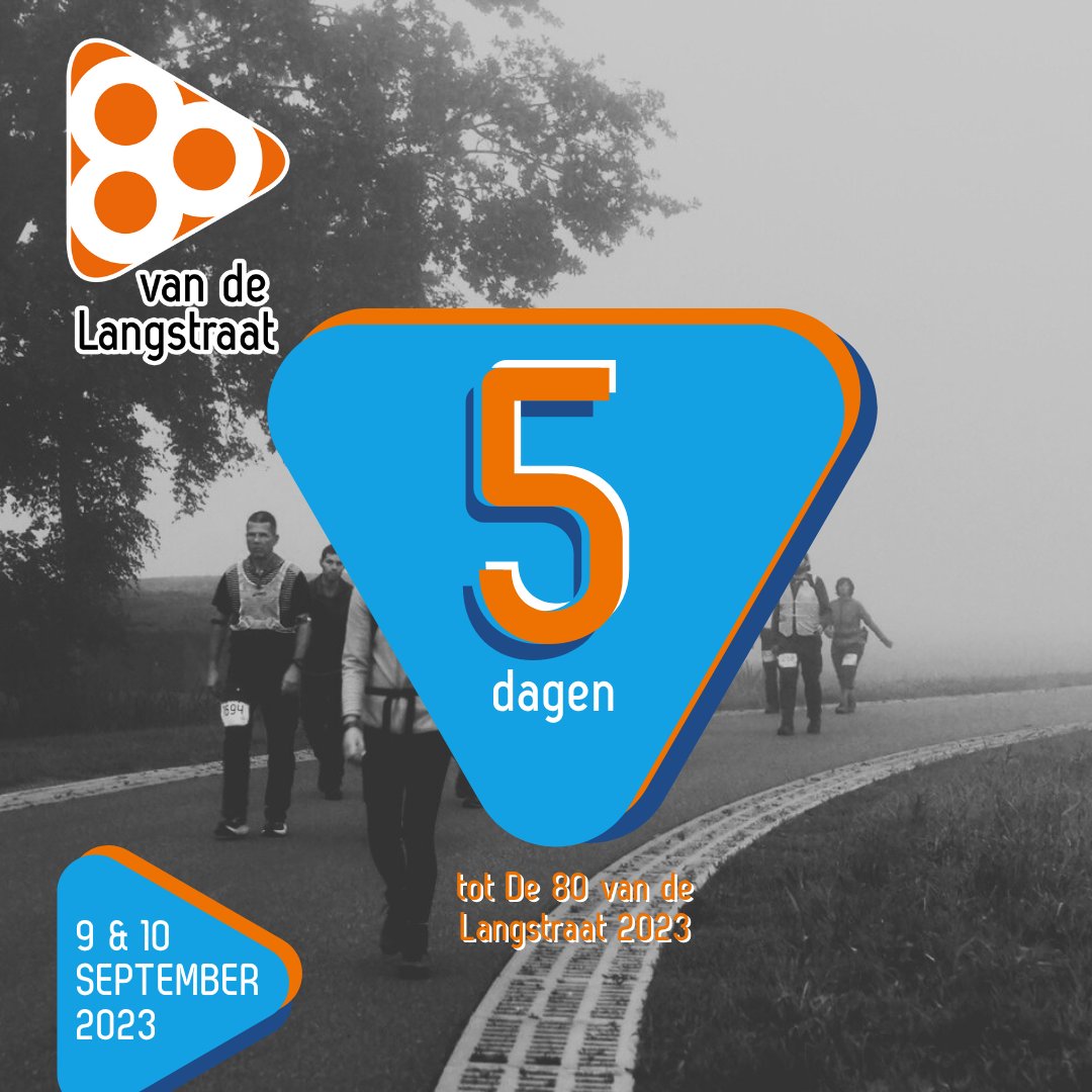 80Langstraat's tweet photo. Blue Monday? Niet vandaag want wij kijken alvast uit naar het weekend!

Het is nog maar 5️⃣ dagen tot de 𝗗𝗲 𝟴𝟬 𝘃𝗮𝗻 𝗱𝗲 𝗟𝗮𝗻𝗴𝘀𝘁𝗿𝗮𝗮𝘁.

#80vandelangstraat #mini80 #midi80 #samende80 #doede80 #de80 #langstraat #delangstraat #kennedymars https://t.co/YaXbv7e9n5