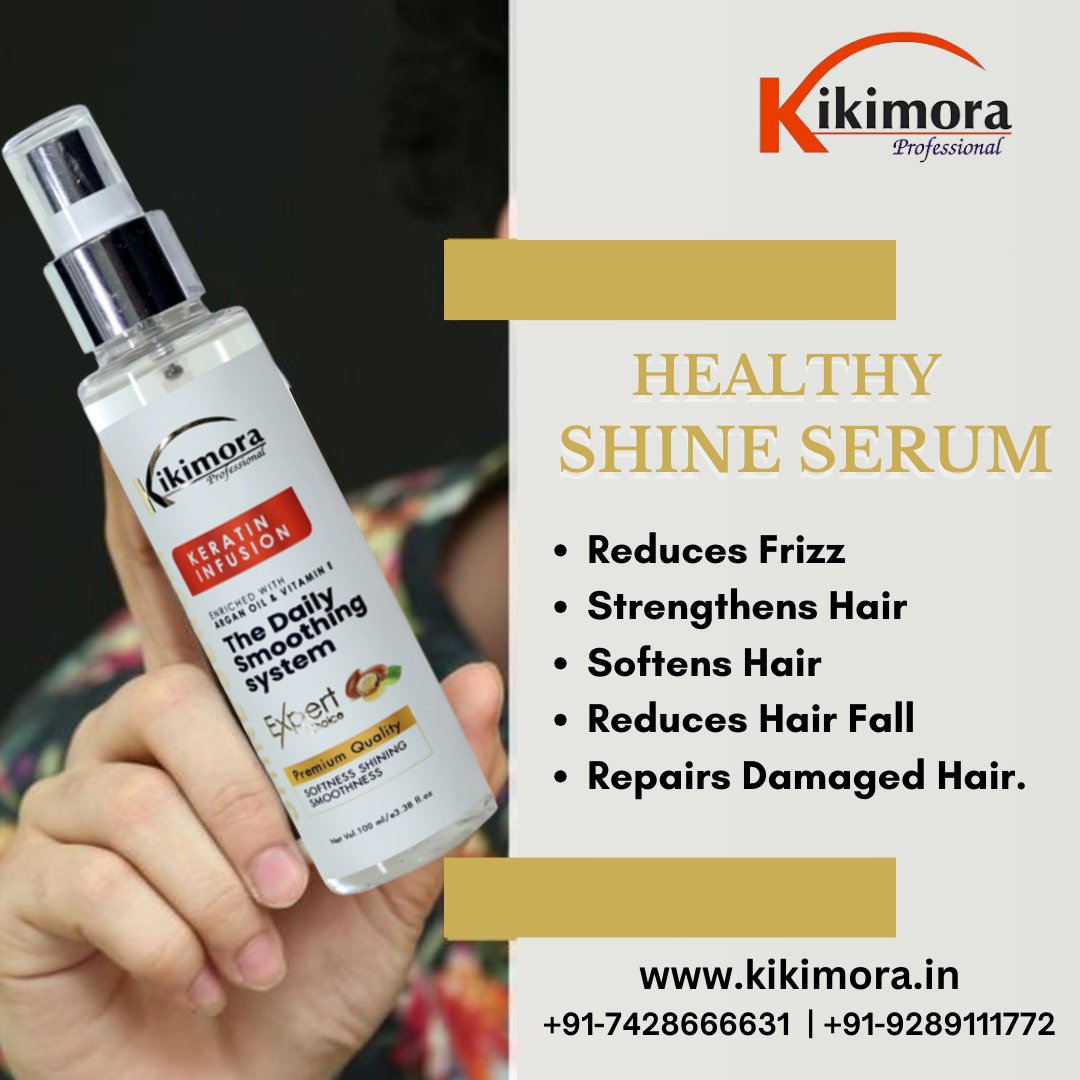 Introducing Kikimora Hair Serum! 💁‍♀️ Say goodbye to bad hair   days and hello to luscious locks. ✨

hair. Try it today for the hair you've always dreamed of! 💫 

 Buy Now 👉: kikimora.in
 #HairGoals  #KikimoraHairSerum #bestserum #shinnyhair