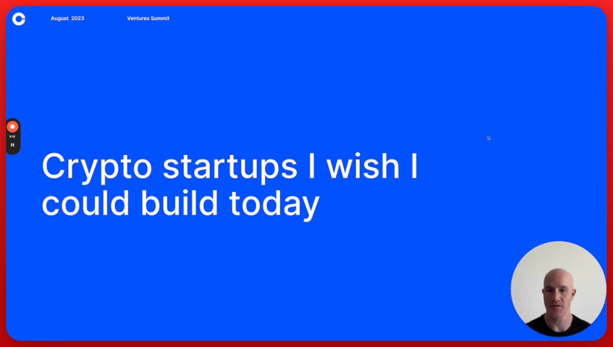 alessandromazza's tweet photo. 1/19
Brian Armstrong, CEO di Coinbase, ha elencato le 10 idee relative al mondo crypto che lo entusiasmano di più.

"Qual è la crypto startup che avvieresti se non avessi già Coinbase?"

(like e repost per l'algoritmo e si vola. Inoltre ci impiegate un nano_secondo grazie)👇 https://t.co/ZLMsMBC5Ns