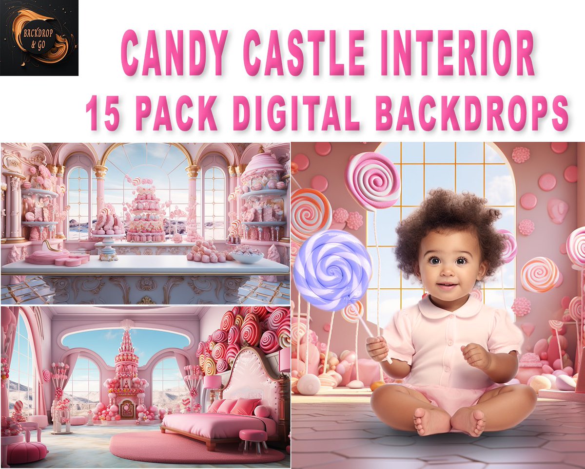 TiltedHatProd's tweet photo. Sample composite using my Candy Castle Interior Backdrop pack from my new Etsy storefront “Backdrop &amp; Go”. Last day toSave 25% on all items. 

#tiltedhatproductions #digitalart #digitalbackground #etsyshop #etsyseller #digitalartist #photographybackdrops https://t.co/vjE0M1fGOz