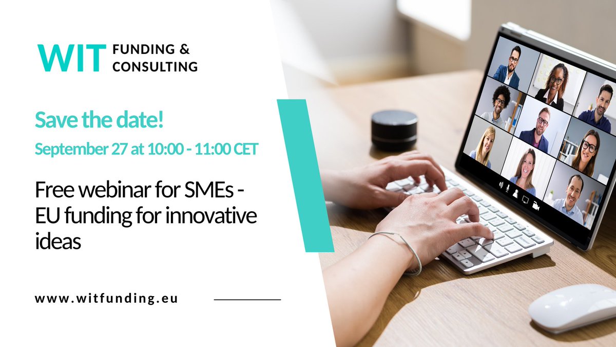 WIT_funding's tweet image. 🚀Unlock the potential of EU funding for your innovative ideas! Don't miss this chance to learn about relevant calls, funding amounts, pros and cons, and how to seize these opportunities. Your breakthrough awaits!💡Register now: lnkd.in/dihhvCPv