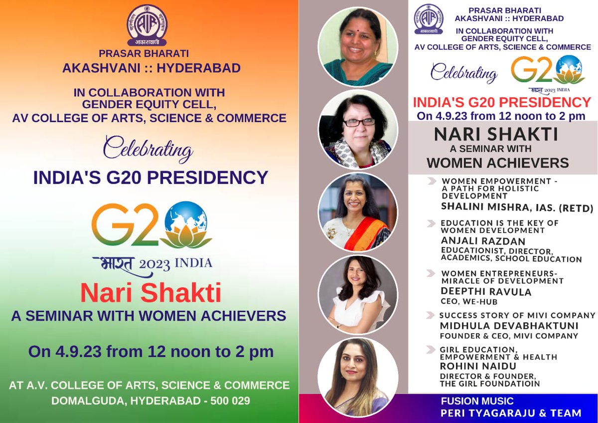 avc_hyd's tweet photo. Watch the program live here ! 👇

https://t.co/9b9Y6RJPwf

@AirHyderabad @g20org @PIBHyderabad @PTI_News @ddyadagirinews https://t.co/92uXWNoVmO