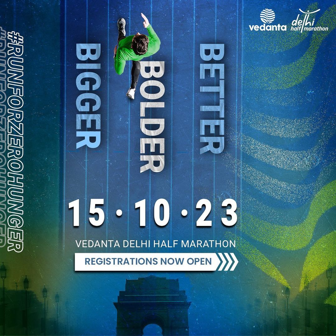 sterlite_copper's tweet image. Your chance to #RunForZeroHunger is here!
The Vedanta Delhi Half Marathon returns on the 15th of October 2023. 
Start practicing and mark your calendars. 

1 Km = 1 Meal

Register NOW! 
vedantadelhihalfmarathon.procam.in

#VedantaDHM23 #Vedanta #TransformingForGood