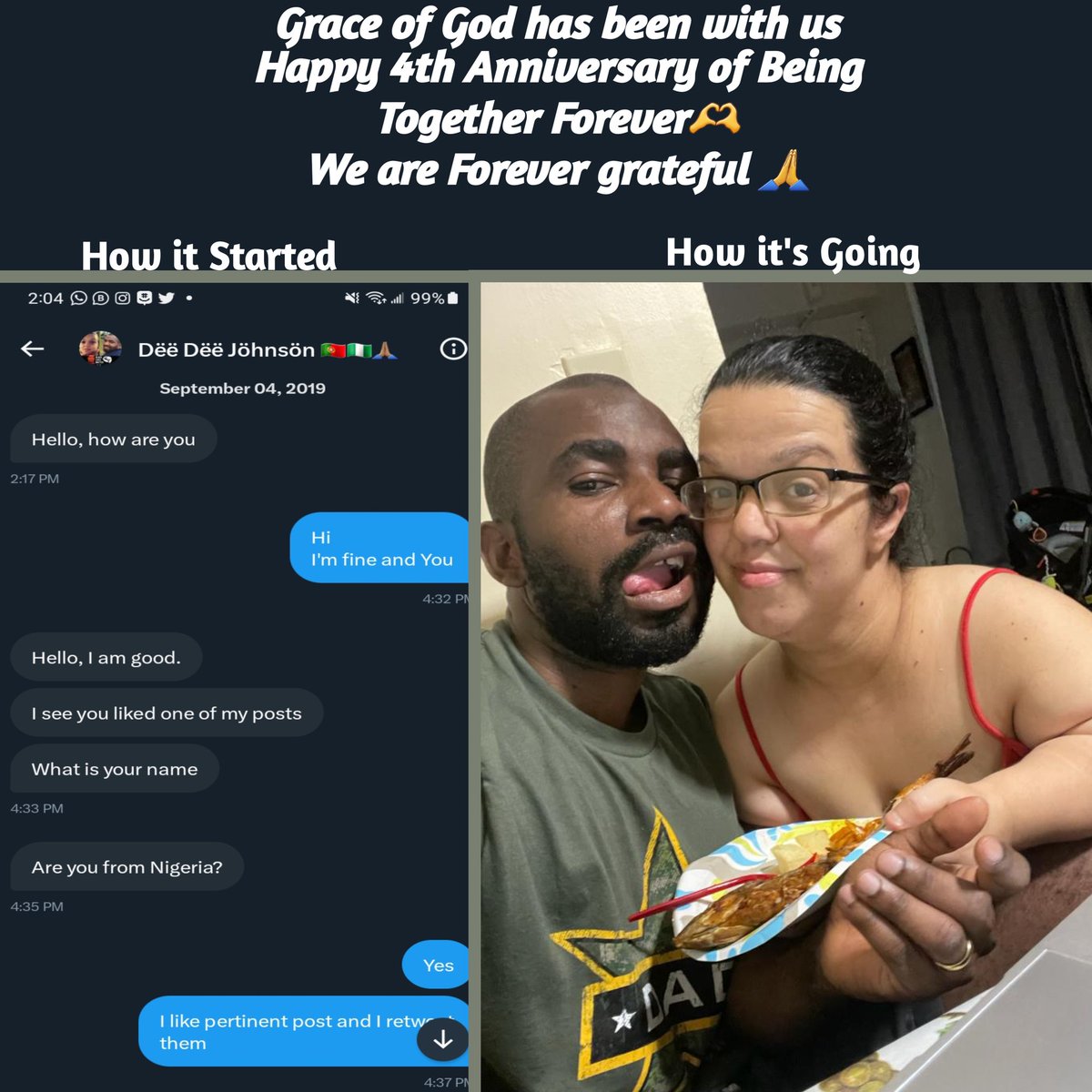 deedeeemex's tweet image. Kindly celebrate with us because we Can't Thank God Enough #Gratitude🙏 #TogetherForever🫶 #Obidients