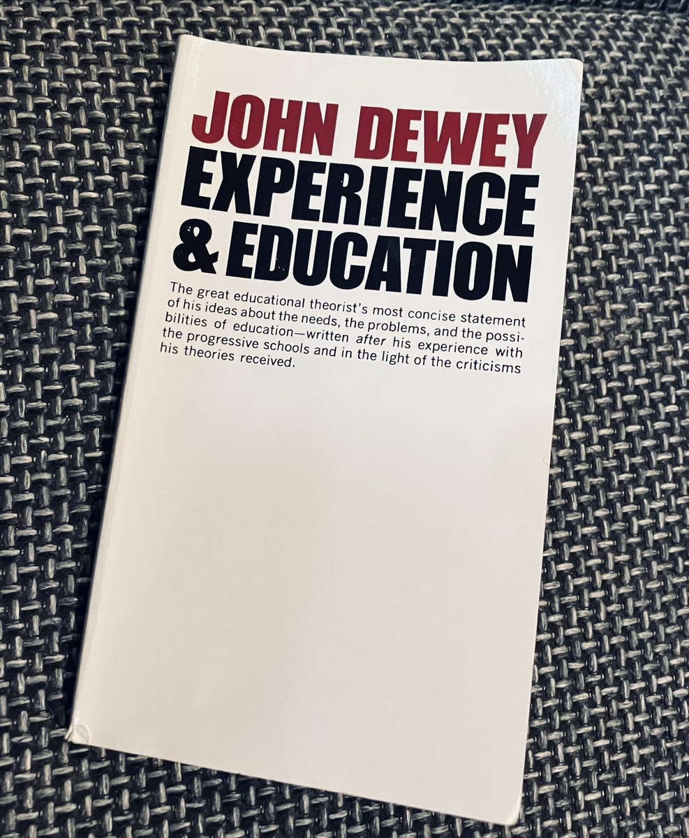 "How many lost the impetus to learn because of the way in which learning was experienced by them? How many acquired special skills by means of automatic drill so that their power of judgment and capacity to act intelligently in new situations was limited?" #valmennus #dewey
