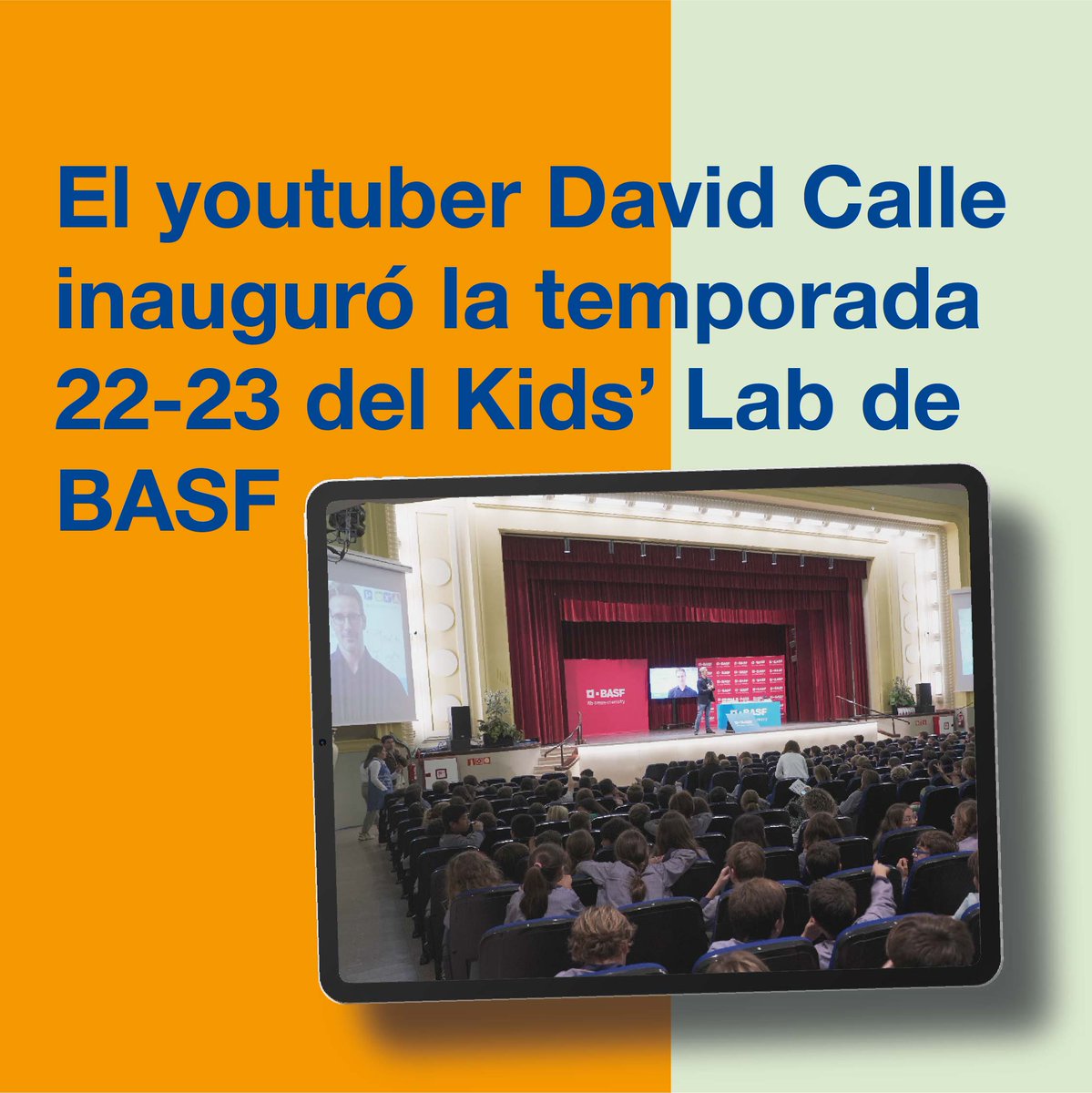 BASF_ES's tweet photo. Septiembre significa que vuelven los #KidsLab de BASF. 👀 En España llevamos más de una década impulsando la curiosidad por la ciencia en estudiantes de primaria a través del aprendizaje y la creatividad. ¡A por un nuevo curso con juegos y experimentos llenos de #química! 🧨 https://t.co/JFJKDUTJBd