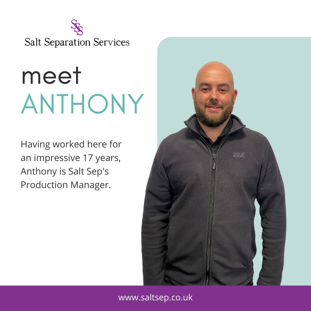 SaltSep's tweet photo. Meet Anthony, our Production Manager.

Anthony has been with us for an impressive 17 years.

Find out more about him on our website:

https://t.co/OYI2g50a6D

#meettheteam #reverseosmosis https://t.co/x8JsSEIOVw
