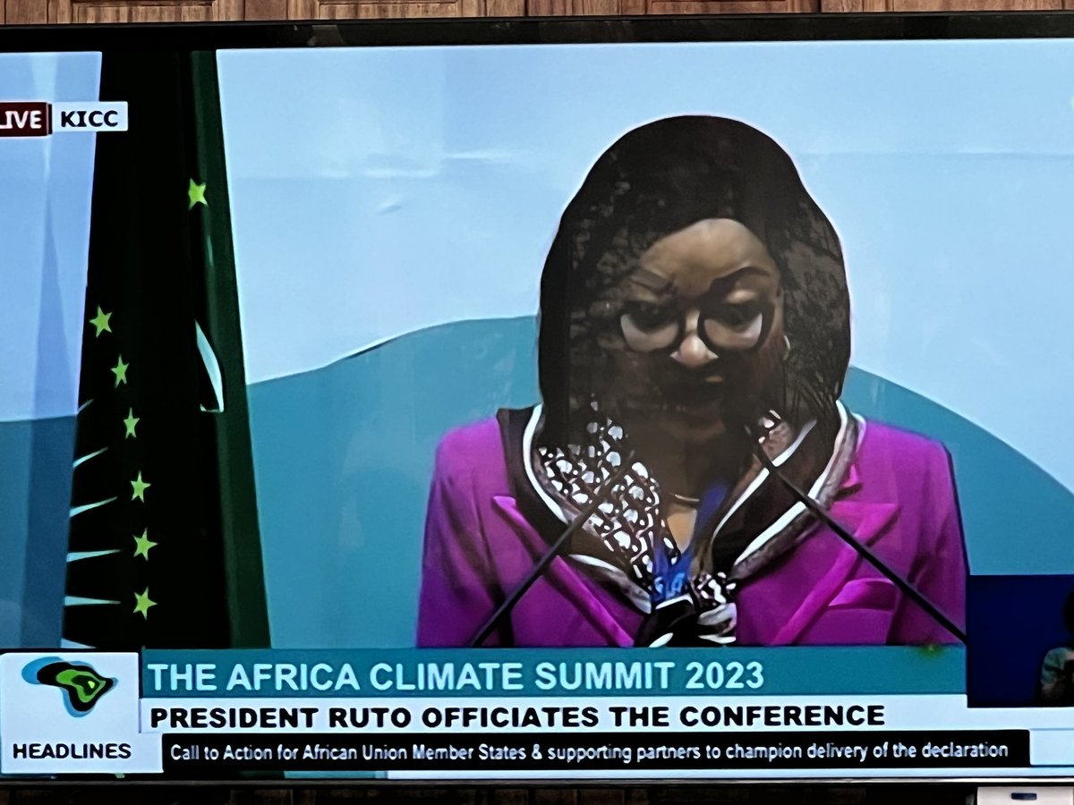 “This is no ordinary Summit. Let’s imagine, design &amp; realize a future for #Africa &amp; the World”: The #AfricaClimateSummit23 is underway, as HE President <a href="/WilliamsRuto/">William Samoei Ruto, PhD</a> &amp; <a href="/_AfricanUnion/">African Union</a> Commissioner HE <a href="/JosefaSacko/">Amb. Josefa Sacko</a> give their addresses. #ACS2023
