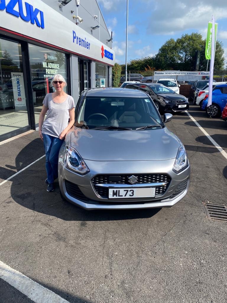 #PremierPeople 📸

Here’s Amanda Costigan collecting her new 73 plate Swift at Suzuki Rochdale 😍😍😍

Thank you Amanda, we wish you many miles of smiles 😀

@SuzukiCarsUK  

#73plate #Suzuki #Swift #Rochdale #newcar