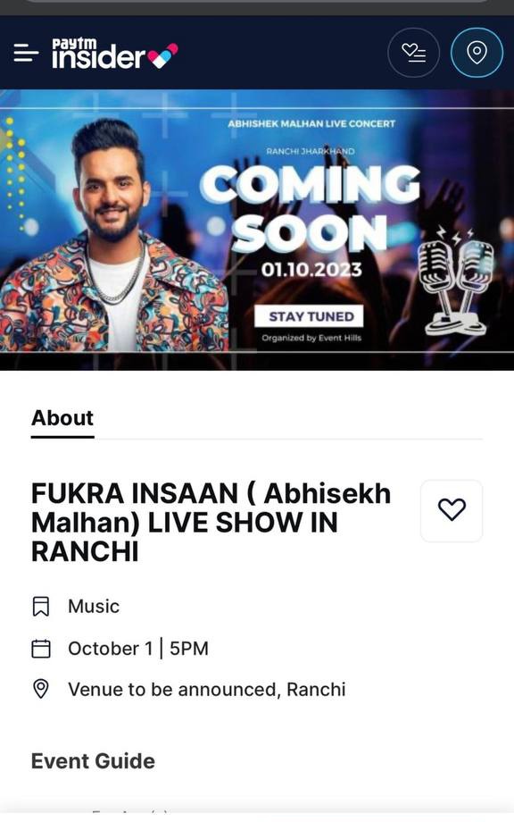 devil_nahyan's tweet photo. OMG... Is this true??? Abhishek's LIVE SHOW??? 😲😲
A DREAM COME TRUE!!! 
Happyyyy and excitedddd for this one ❤

Way more to go Abhishek ❤️🔥🔥

#AbhishekMalhan #FukraInsaan https://t.co/Ur6gWPuyfW