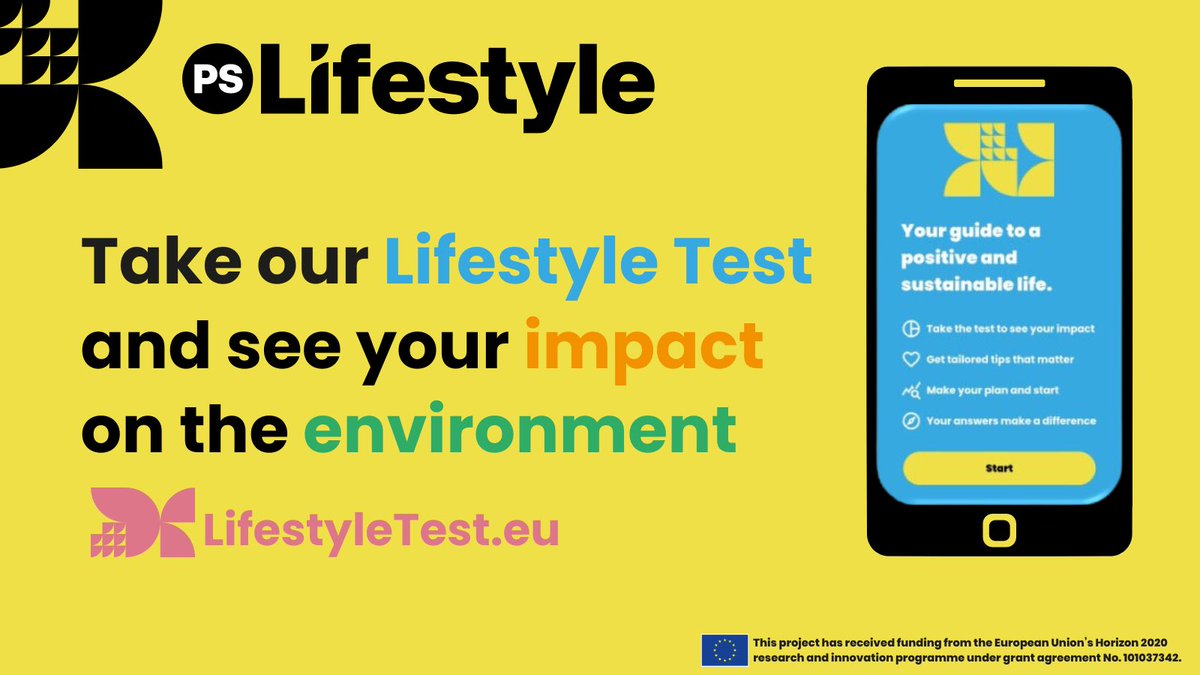 🎉It’s here: our NEW Lifestyle Test🎉

The choices we make - how we live, eat, travel &amp; buy - have a direct impact on the #environment. 

So, what's your impact on the 🌍?
Test your #lifestyle today:
LifestyleTest.eu