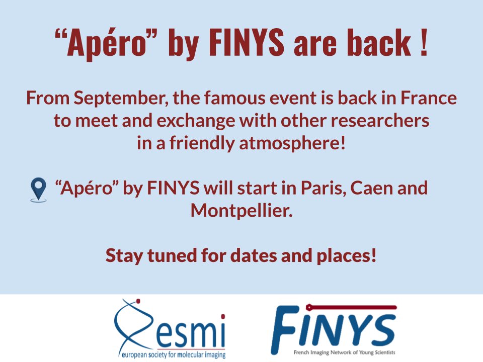 With special thanks to the <a href="/ESMI_society/">European Society for Molecular Imaging - ESMI</a>  and France Life Imaging #FLI for the support 🙌💙