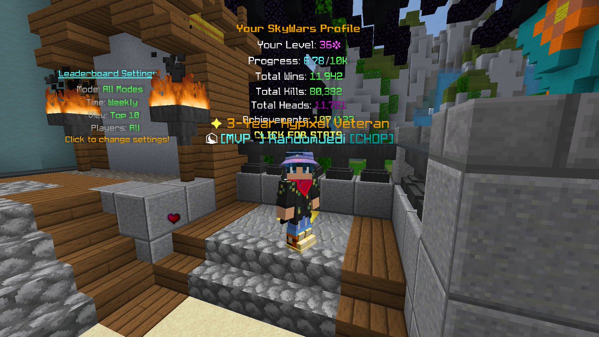 RealRandomJedi's tweet photo. 🚀🎮 Level 36 achieved in SkyWars on Hypixel! 🌟✨ Congrats to RandomJedi for ascending to new heights in the pixelated skies of Minecraft! 🚁💥 Keep soaring and slaying, Jedi! 💪🔥 #Minecraft #SkyWars #HypixelGaming #LevelUp #RandomJediGaming 🎉🎮🚁 https://t.co/ZiBJHwJXYN