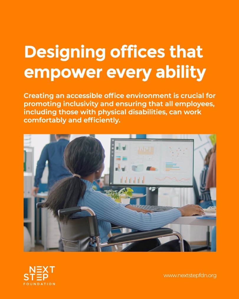 Inclusive office design nurtures equality, unleashes potential through easy #access, & magnifies talents. An accessible environment promotes #inclusivity, ensuring comfort & efficiency for all, including those with #disabilities. (Thread 👇)

#InclusiveWorkspaces #EmpowerAbility