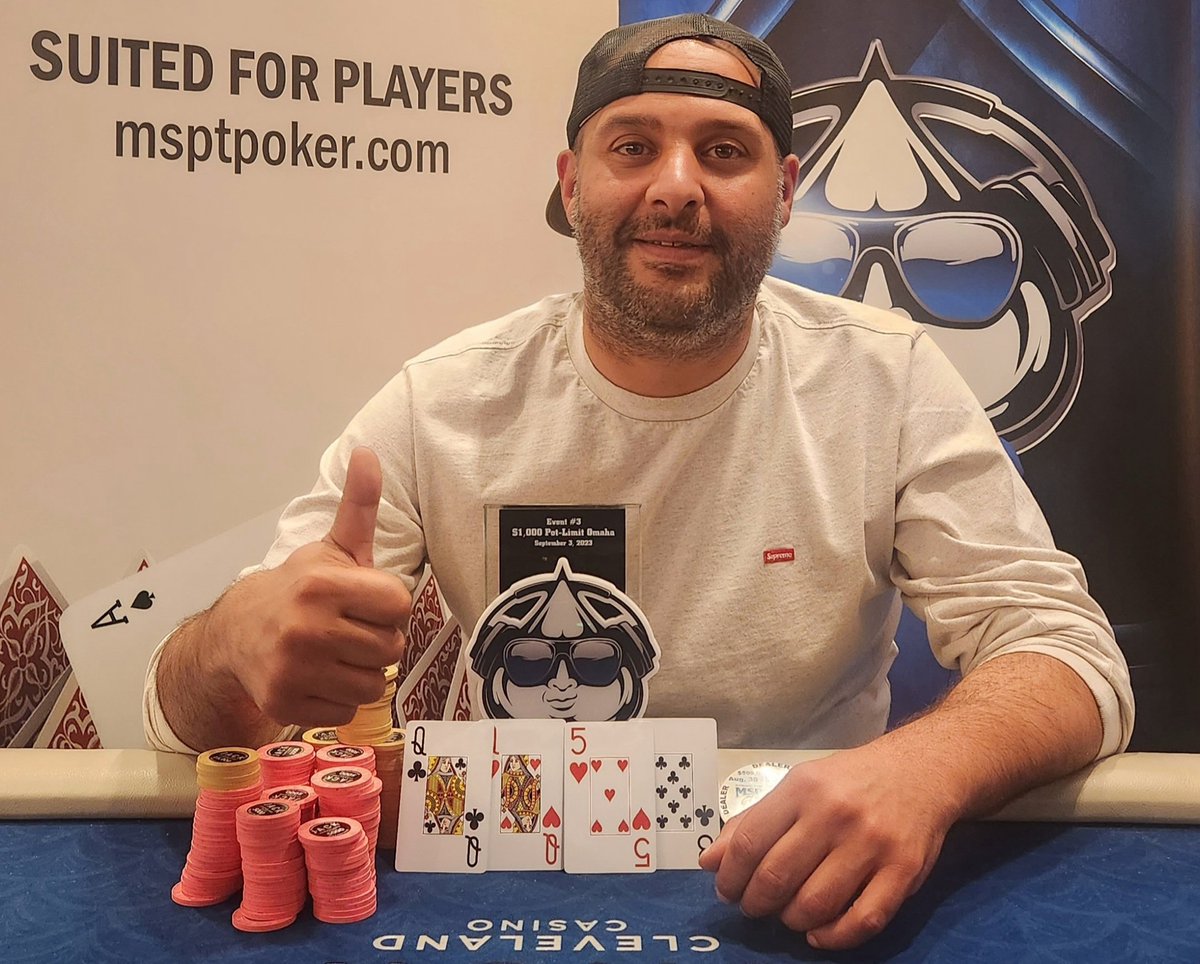 Starting the morning on a high note Michigan's Alexander Ahmed 
outlasts 83 players to ship Event #3 $1,000 PLO <a href="/JACKClePoker/">JACK Cleveland Poker</a> taking home the🏆and $22,860 💸