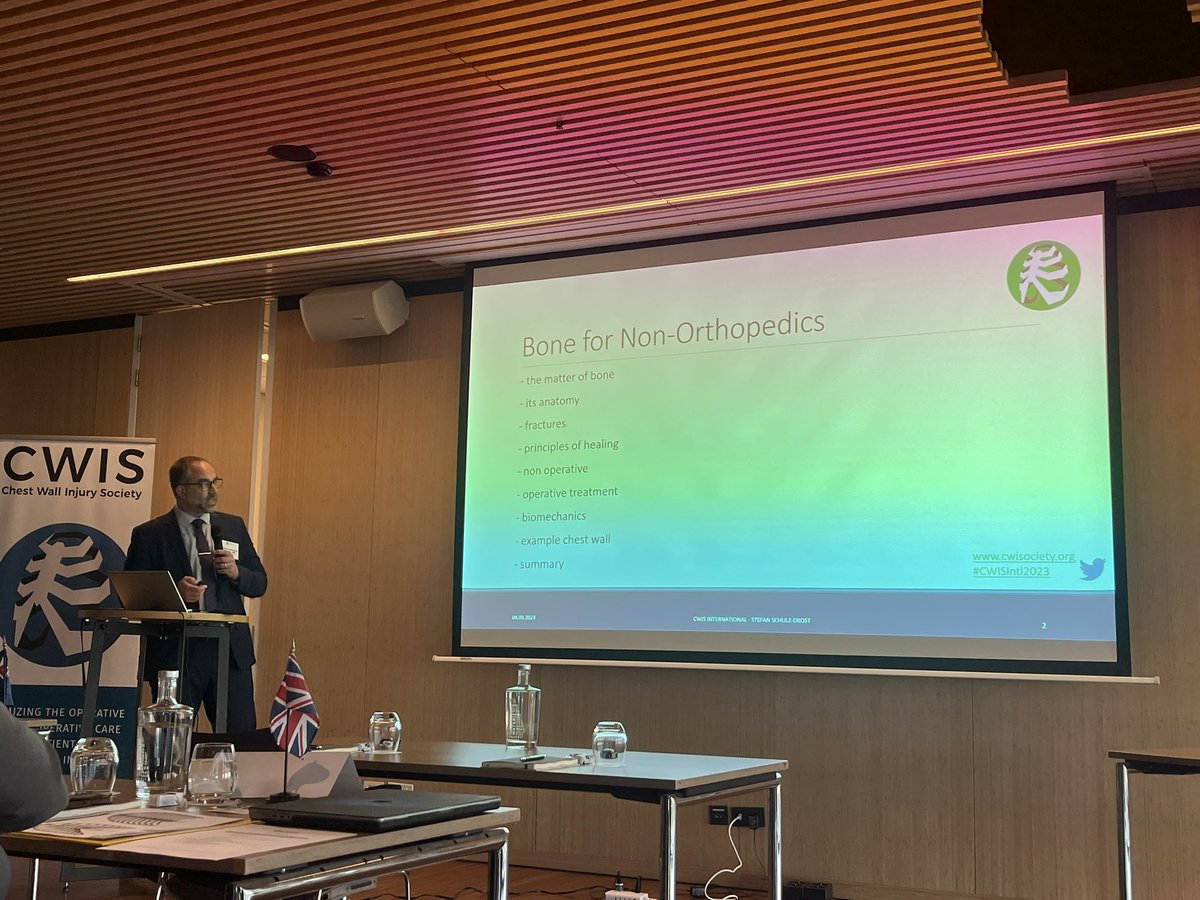 Bone Science from a master. Thank you Dr Stefan Schulz-Drost! #CWISIntl2023