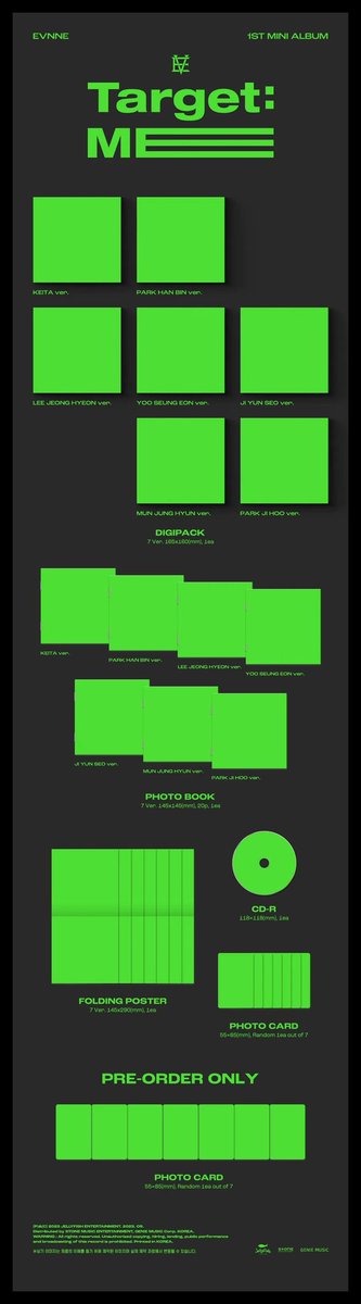 ⸢ 📸 ⸥ ALBUM › 04.08.2023

⤿ D'avantage d'informations concernant les albums du groupe ont été publiées :

Il y aura 2 versions (Version E &amp; Version V) ainsi qu'un Digipack de chaque membres !

⊹ 🐼🌿 ᐧ #EVNNE #이븐 ⊹