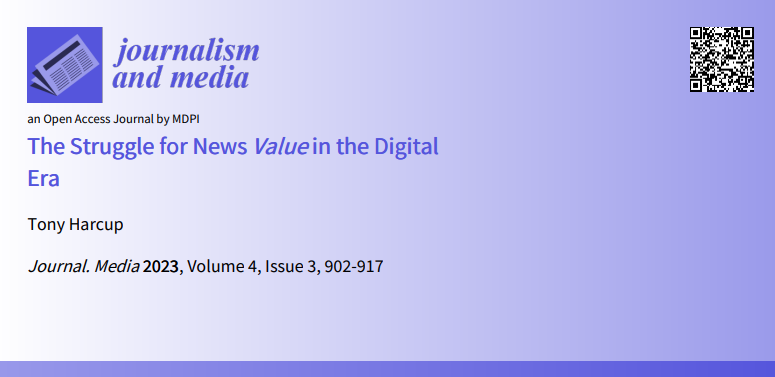writerlytone's tweet photo. What news?
Well, my piece has just come out in the #openaccess journal Journalism and Media, arguing that news of most social value to citizens is becoming an endangered species in the current communications ecosystem.
#NewsValues 1/6 https://t.co/7fGZ5mnFe3