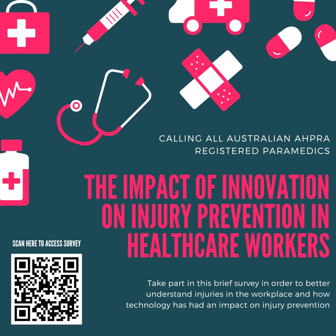 CALLING ALL AUSTRALIAN AHPRA REGISTERED PARAMEDICS! Please find a survey below to assist in a paramedic led research project of an dedicated ATMA member - the survey will only take 5 minutes and will help inform paramedic practice.