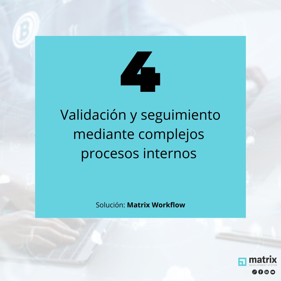 DifsAutoForm's tweet photo. 4. Con #MatrixWorkflow generas flujos de trabajo, facilitando el control de la gestión de los documentos que se integran en un circuito administrativo de seguimiento y validación. https://t.co/jW9ASF9nTt