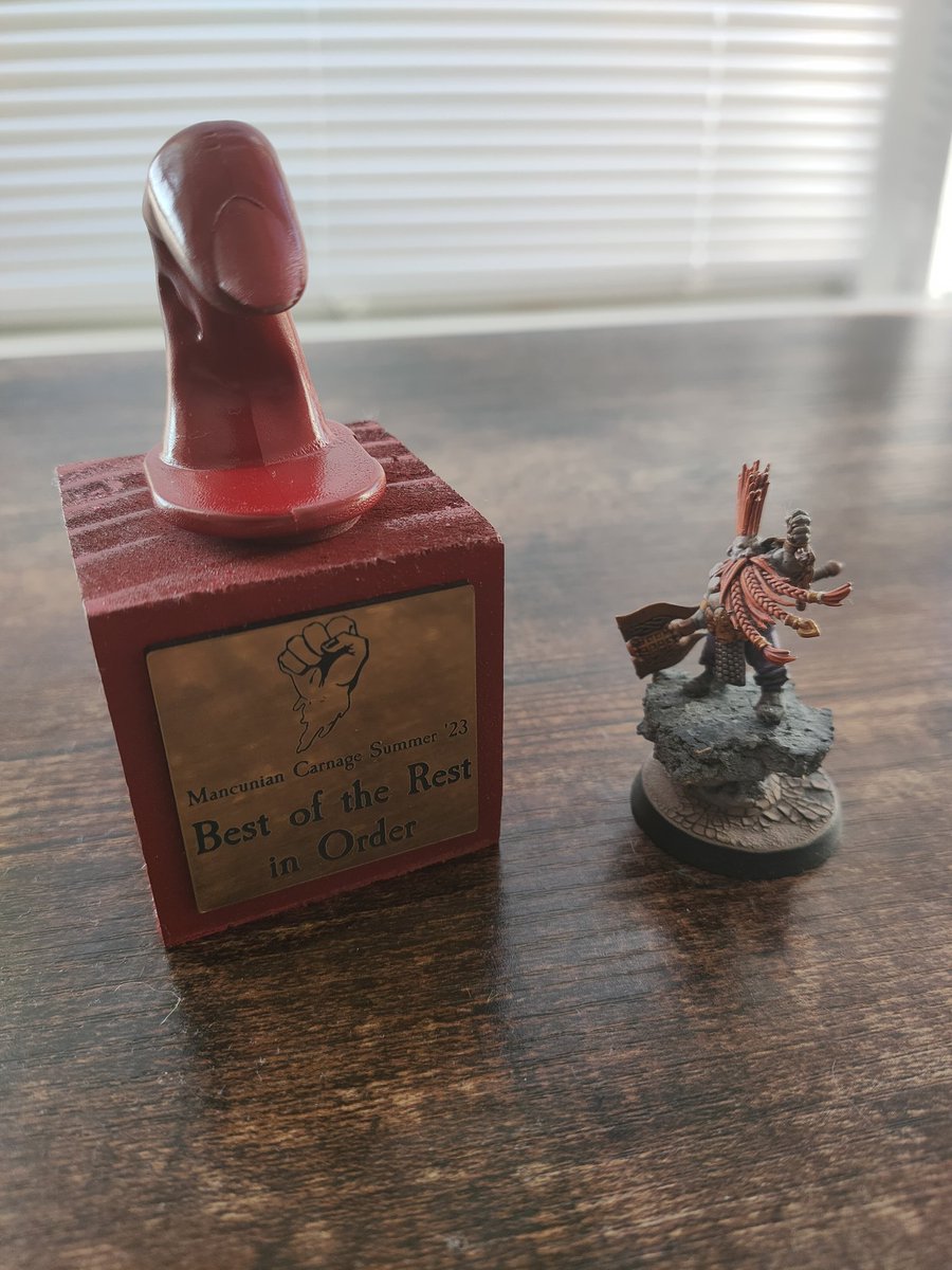 Great weekend at <a href="/AjGhostArm/">Alex 'Ghost Arm' J (He/Him)</a>  Summer Carnage. Played 5 clean games against 5 great opponents.

Managed to get myself best Order with Slyvaneth and Gotrek. Managing to wrack up 3600pts worth of slain models by Gotrek over the weekend.