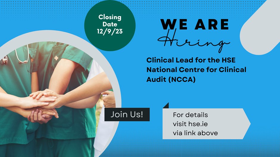 📢We are hiring !. For details visit 👇
hse.ie/eng/staff/jobs… #HiringNow #hiring #clinicallead #patientsafety #clinicalaudit #qualitypatientcare