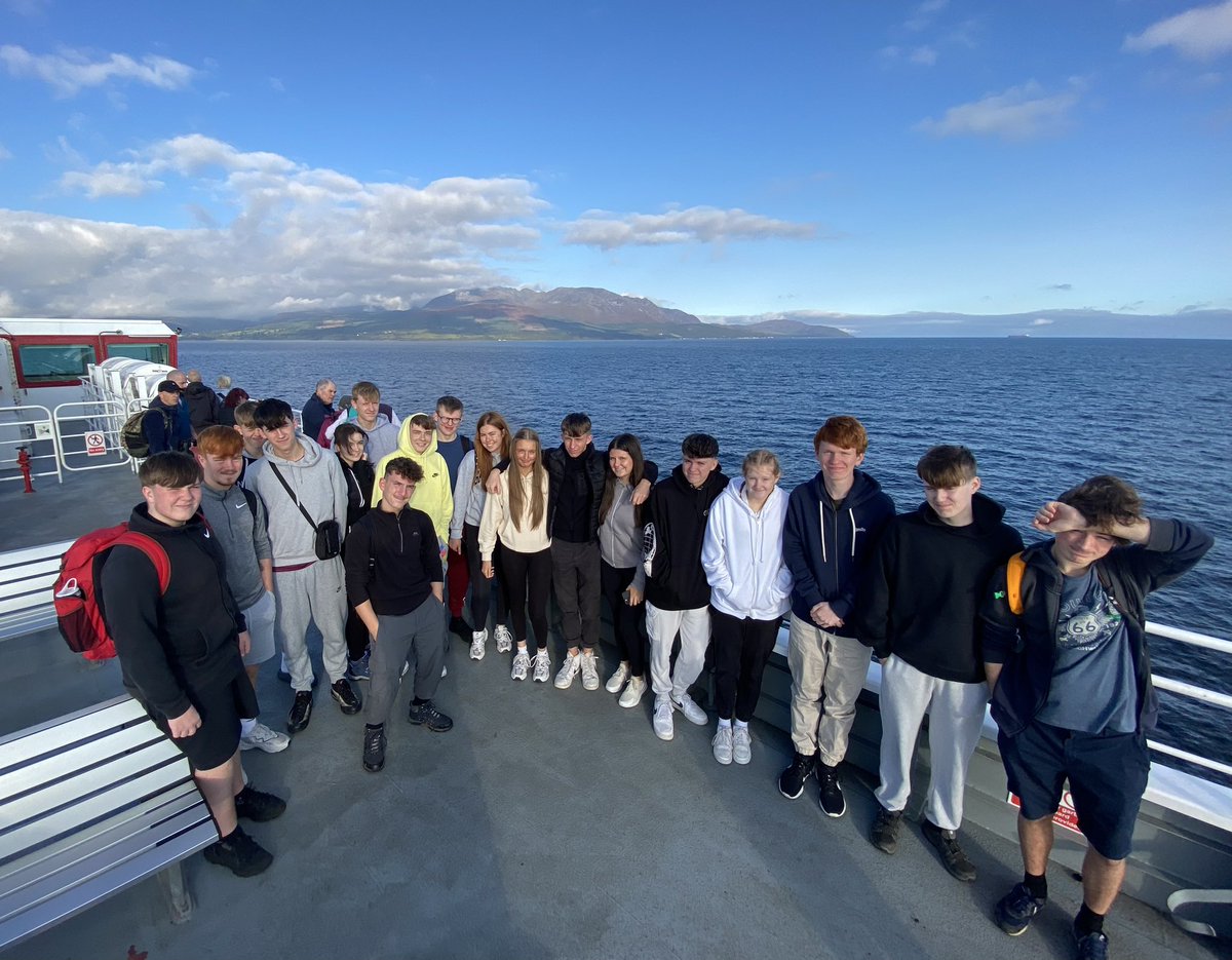 We’re off for a week for fieldwork on Arran with a great team who are excited to get started!! 🏴󠁧󠁢󠁳󠁣󠁴󠁿 <a href="/LHS_Humanities/">LHS Humanities</a> <a href="/LarbertHigh/">Larbert High School</a>