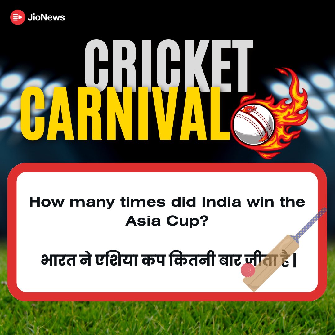 Here’s a chance to win BIG! Presenting the Cricket Carnival. 

Answer simple questions and stand a chance to win exciting gadgets.📱🎧

T&amp;C - jionews.com/cricket-mania

To read the article - cricketnmore.com/cricket-photo-…
.
.

#asiacup #cricket #trivia #questions #jionews #downloadnow