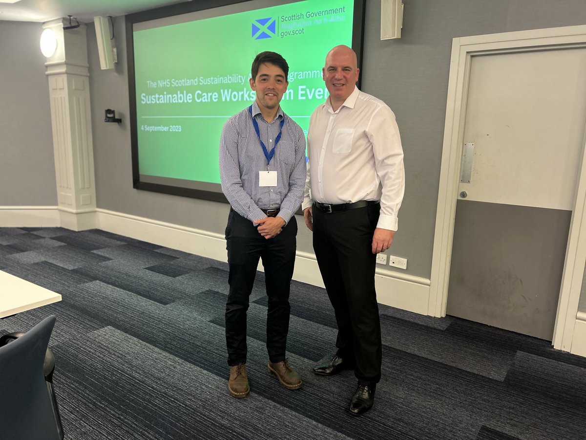 Today we're building our CLinical Environment Action Network (CLEAN) and helping reduce carbon emissions in healthcare. 💚 #sustainablecarescot