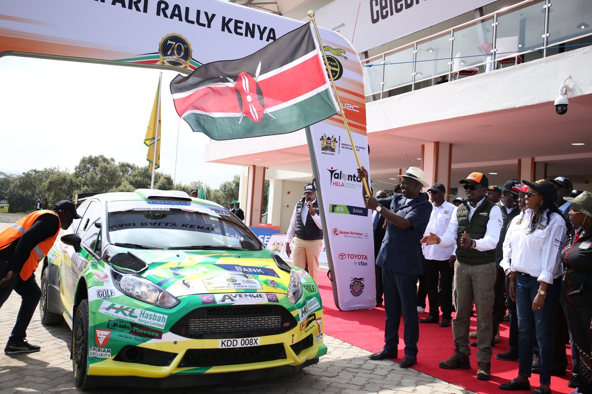 wrcsafarirally's tweet photo. Our Presidents saying Let us Race @OfficialWRC!
#SafariRallyKenya https://t.co/Ipsymdfw51