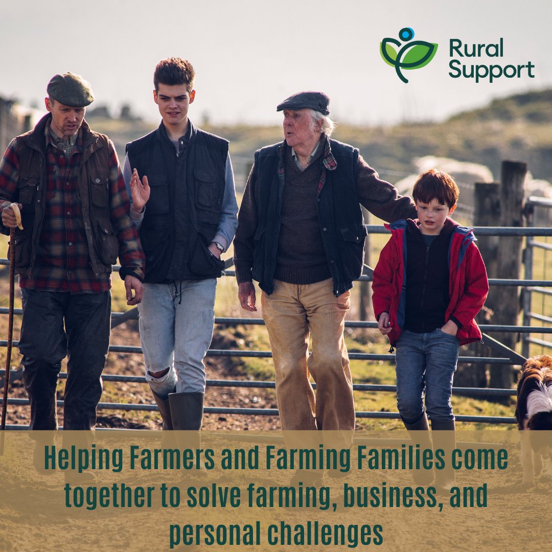 RuralSupport's tweet photo. We are the farm support charity for NI, focusing on building Strong Farm Families.

We provide impartial guidance for farmers and farm family members in support of their farm business and personal wellbeing.

If you want to make use of our services call us today on 0800 138 1678 https://t.co/4xaJcCSAeY