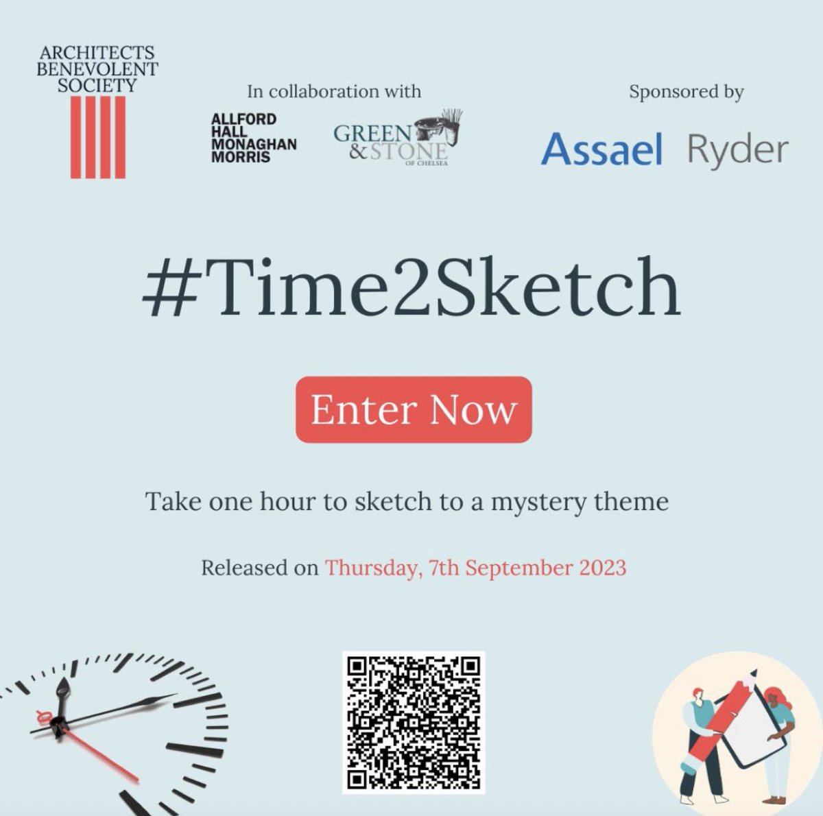 On Thursday I’ll be taking a break from training for an hour of sketching and mindfulness as part of <a href="/ArchBenSoc/">Architects Benevolent Society</a> #Time2Sketch national fundraiser.  Why not join me … it’s easy to find out more and to enter right here absnet.org.uk/event/time2ske…