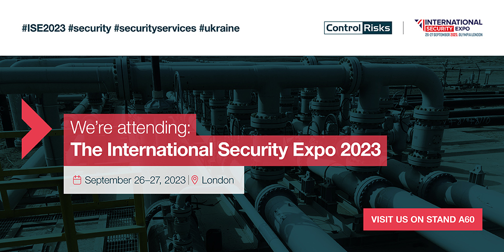 Control_Risks's tweet image. Members of the Control Risks team will be at International Security Expo 2023. Richard Wylde, Director at Control Risks will be on the 12pm SCEG panel on 26 September: Supporting a secure Ukraine. We look forward to seeing you there. 

#ISE2023 #security #ukraine