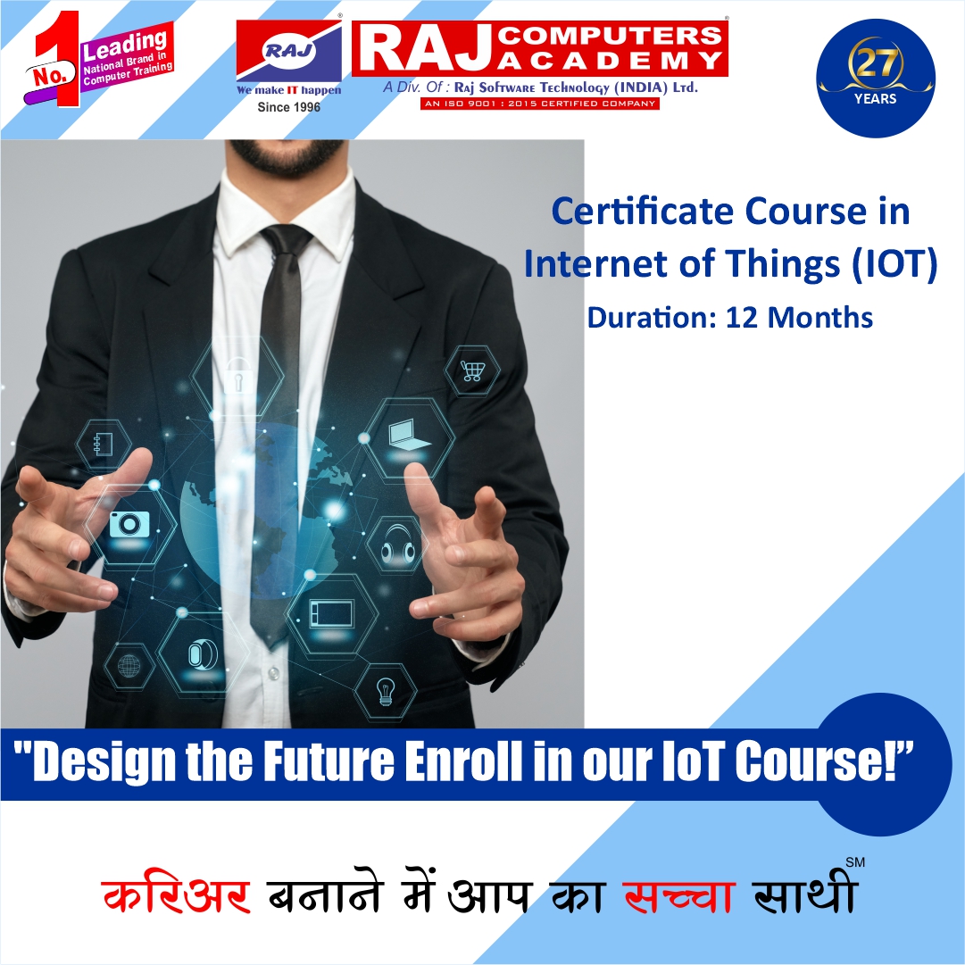rstilindia's tweet image. Leading National Brand in Computer Training Institute

Raj Computers Academy
CAREER बनाने में आपका सच्चा साथी

&quot;Revolutionize Industries: Learn IoT and Shape the Future!&quot;

Join Certificate Course in Internet of Things (IOT)
#ITOCourse #IoTExplained #InternetOfThings #IoTTraining