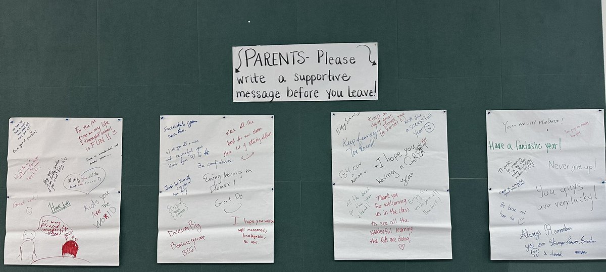 Our @KAUSTSchool G4 team recently had an open house. Parents loved seeing learning in action and left some beautiful messages on their way out 🫶 #learning #parents #PYP #OpenHouse