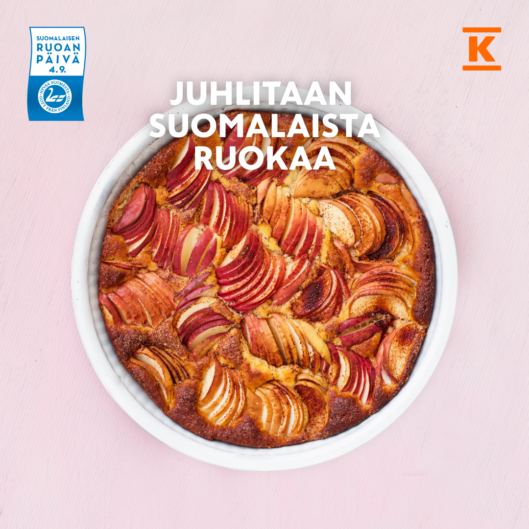 Tänään juhlitaan Suomalaisen ruoan päivää!

Hyvää Suomesta -merkki kertoo, että elintarvike on alkuperältään suomalainen: sekä raaka-aineet että työ tulevat omasta maasta.

Tutustu päivän menuvaihtoehtoihin: k-ruoka.fi/artikkelit/suo…

#suomalaisenruoanpäivä #hyvääsuomesta