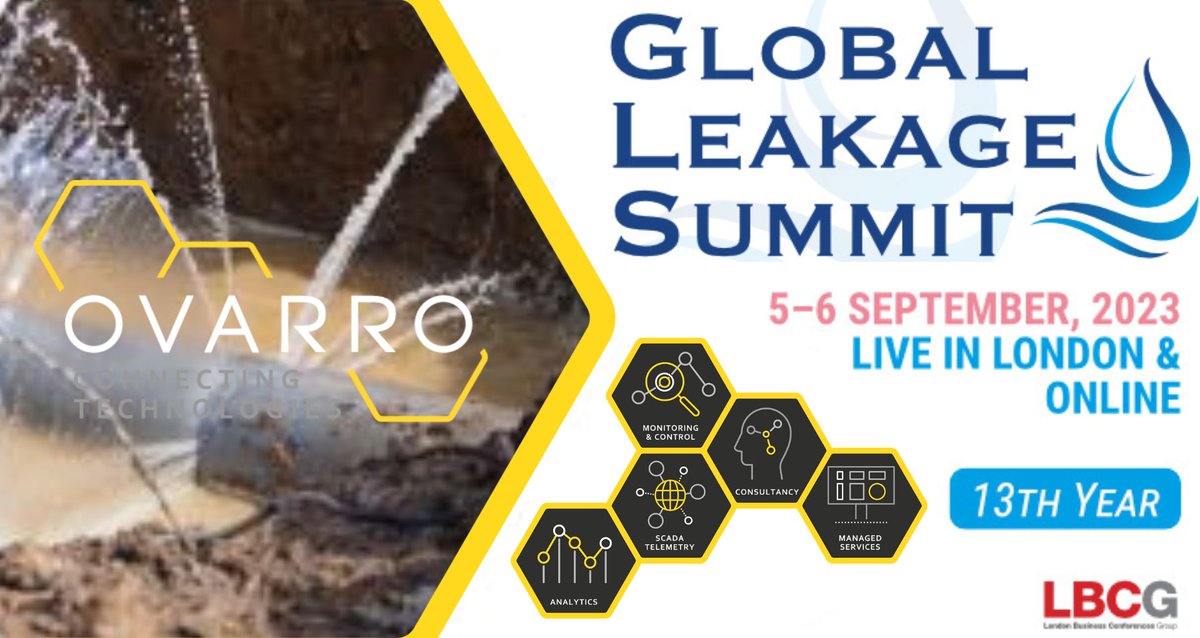 Ensuring A Sustainable Resilient and Safe Water Supply in a Changing World. 

Meet us in person to discuss how at the Global Leakage Conference 2023 in London on September 5th and 6th 2023.