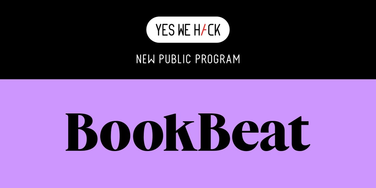 yeswehack's tweet photo. 🎉Exciting news! Swedish audiobook streaming giant @BookBeat is launching a public #BugBounty program on our platform! Hunters, get ready to embark on the hunt with potential rewards of up to €2,000!

Get all the program details right here: https://t.co/XjleR8IqEO https://t.co/iWmulcqYzj