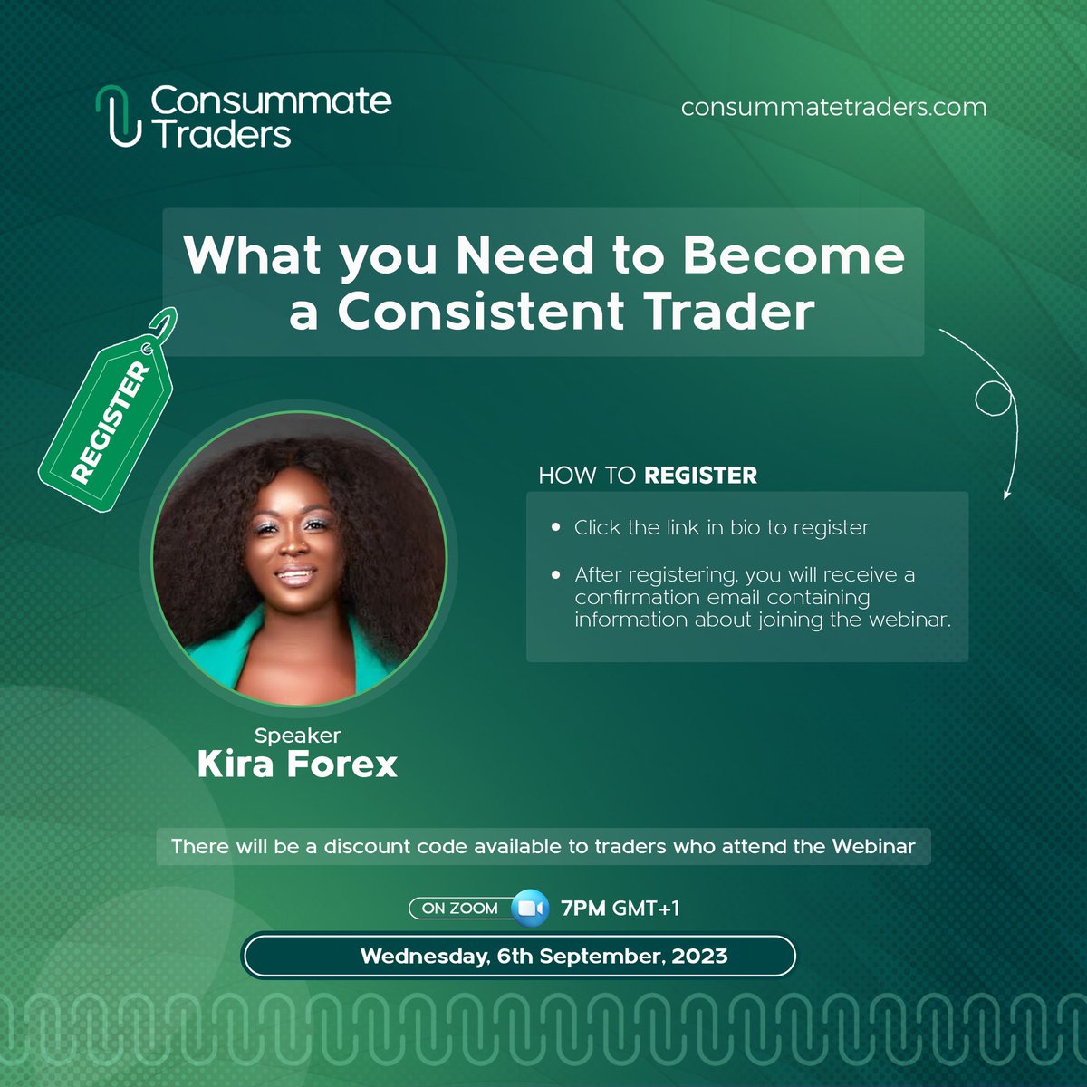 Consistency is key across all walks of life—but especially in trading!

This is why the 9th episode of our webinar series would have the trading queen herself <a href="/kira_forex/">Kira Forex</a> take the topic ‘What You Need To Become A Consistent Trader’ 

This episode will share several insights on