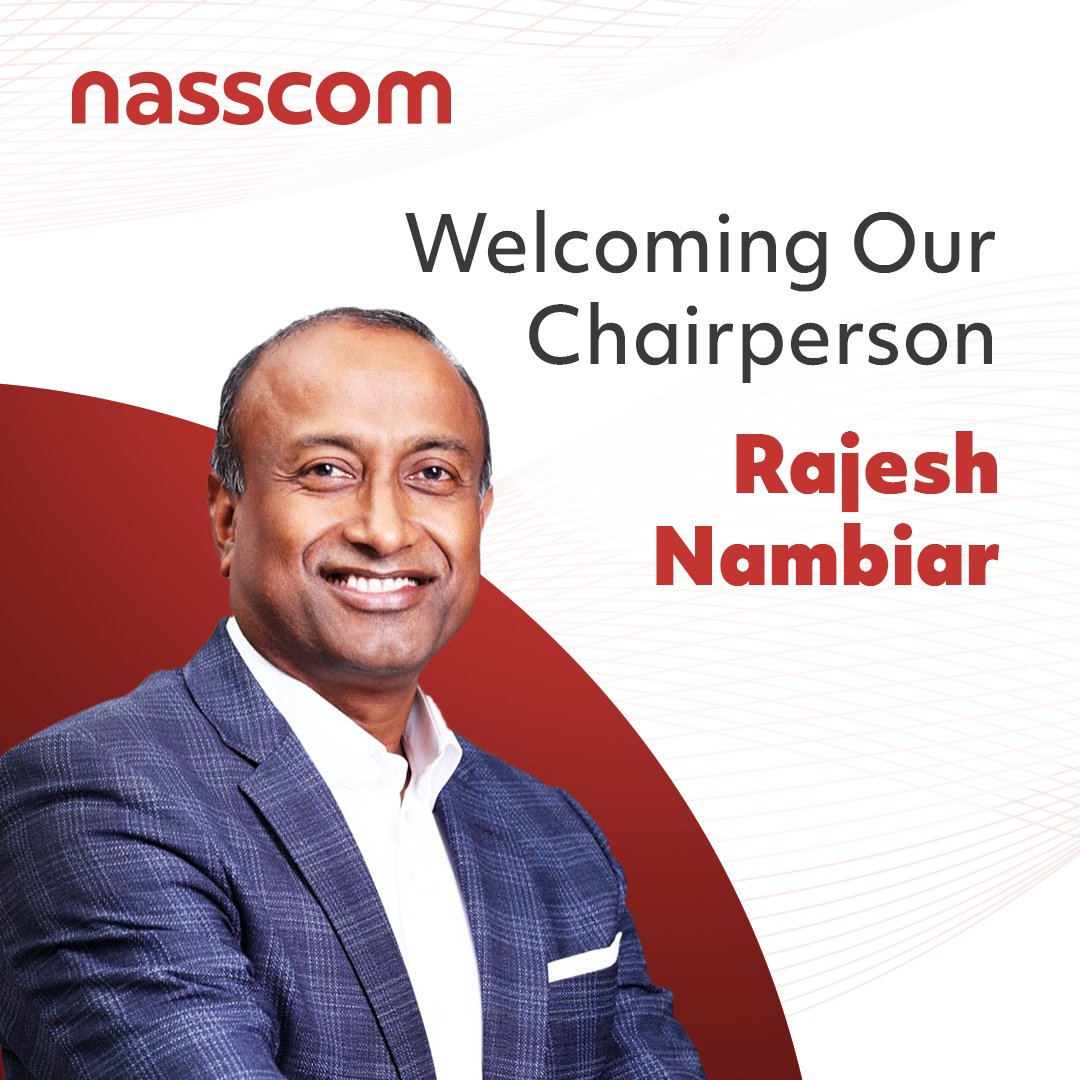 We are delighted to welcome <a href="/RNamb/">Rajesh Nambiar</a> as our chairperson. We look forward to working together in achieving the shared vision of India’s leadership as the most trusted tech partner for the world.

<a href="/debjani_ghosh_/">debjani ghosh</a> <a href="/sangeetagupta29/">Sangeeta Gupta</a> <a href="/Cognizant/">Cognizant</a>