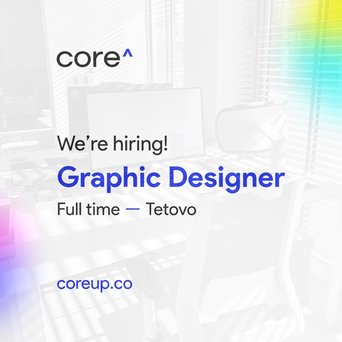 coreupllc's tweet photo. Are you up for a new challenge and want to be part of exciting projects? ✏️

We’re looking for an Graphic Designer to join our team in Tetovo. Apply by sending your portfolio or CV at hello@coreup.co 👩‍💻👨‍💻

#job #graphicdesign #apply https://t.co/PXnghMnlIw