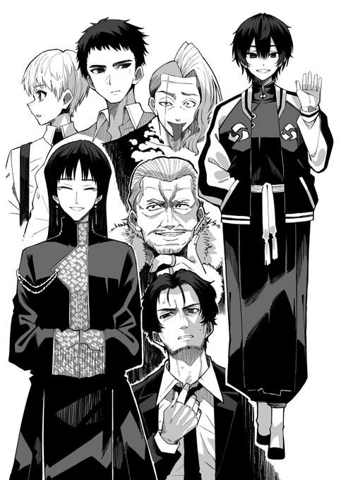 男性キャラの練習。思春期をBLACK CAT、銀魂、GetBackersとか読んで過ごしたから生い立ち不遇ななんでも屋みたいな主人公の設定好きになってしまう