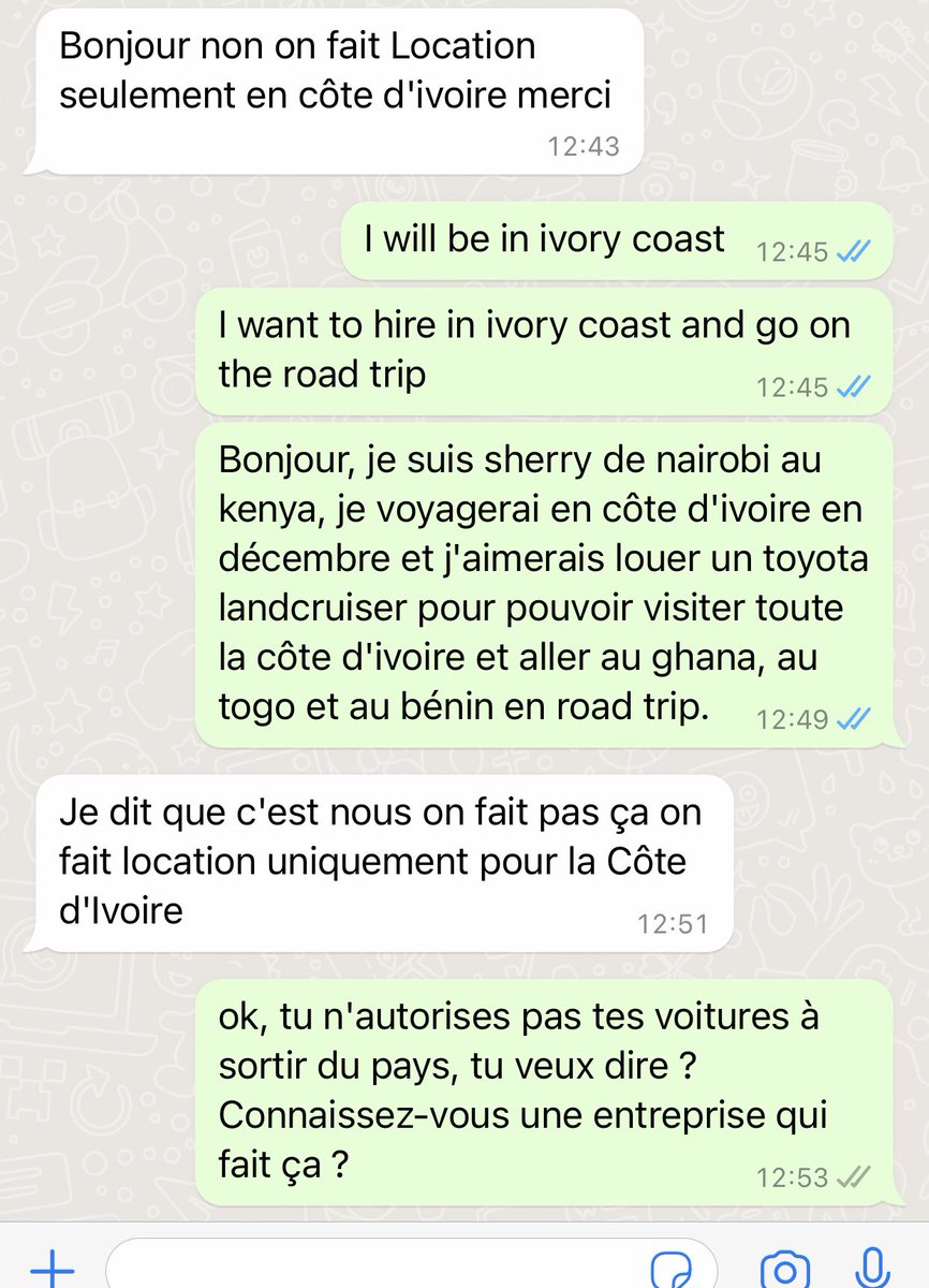 Early this year i did a road-trip down the south, I’m now planning to do a west African road trip starting in Ivory coast , anyone who has done it and any tips? We are getting a hard time trying to hire a car that can leave ivorycoast